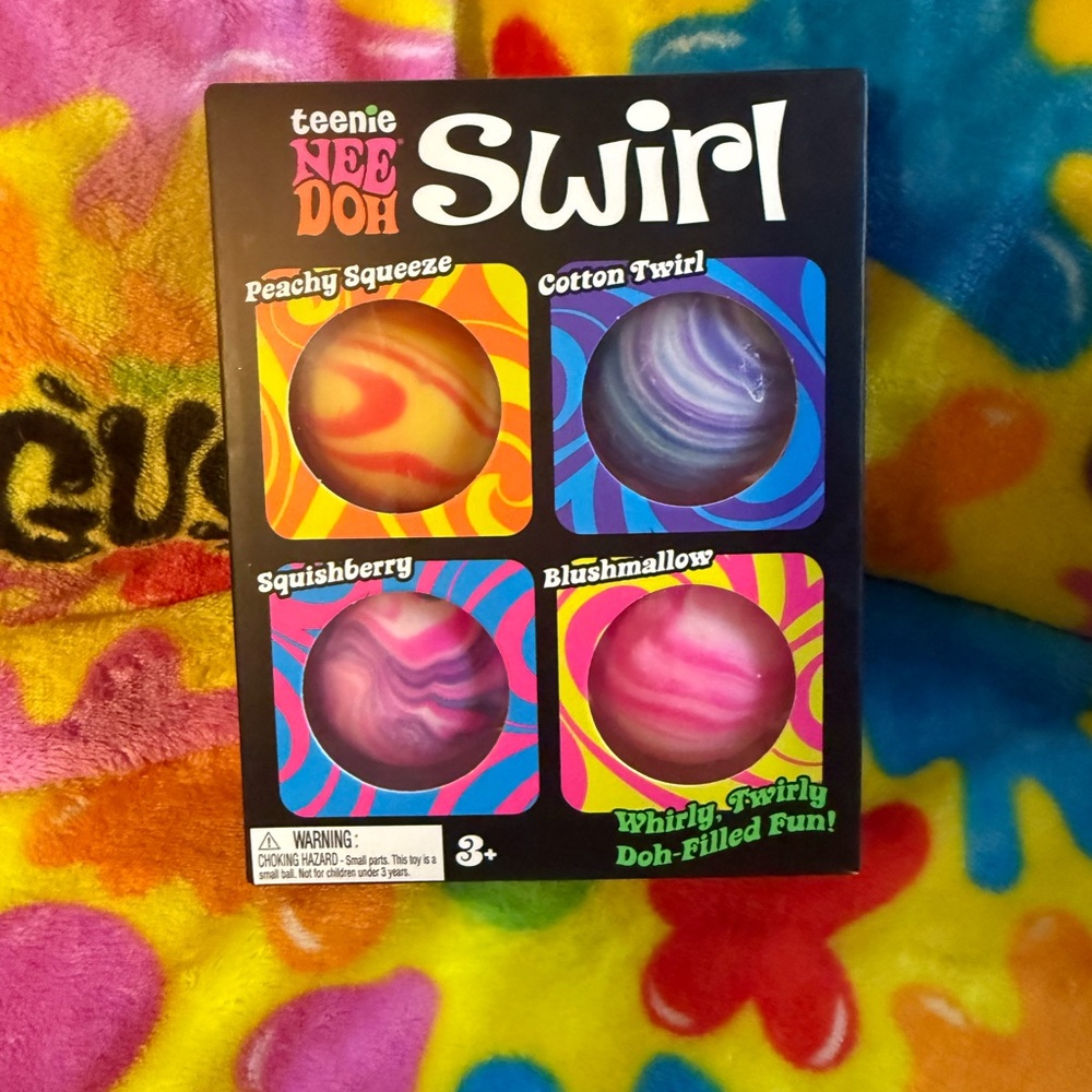 NIB RARE QUICK SHIP Teenie Nee Doh Swirl 4 Pack